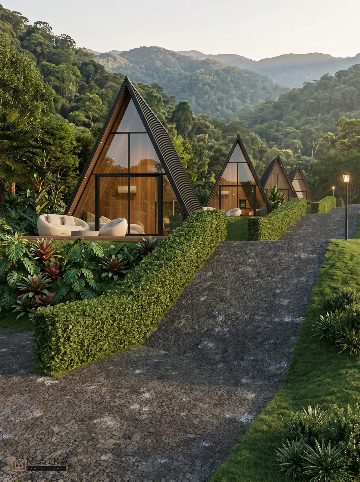 Visualização arquitetônica de exteriores — CABANA EXTERNA 3