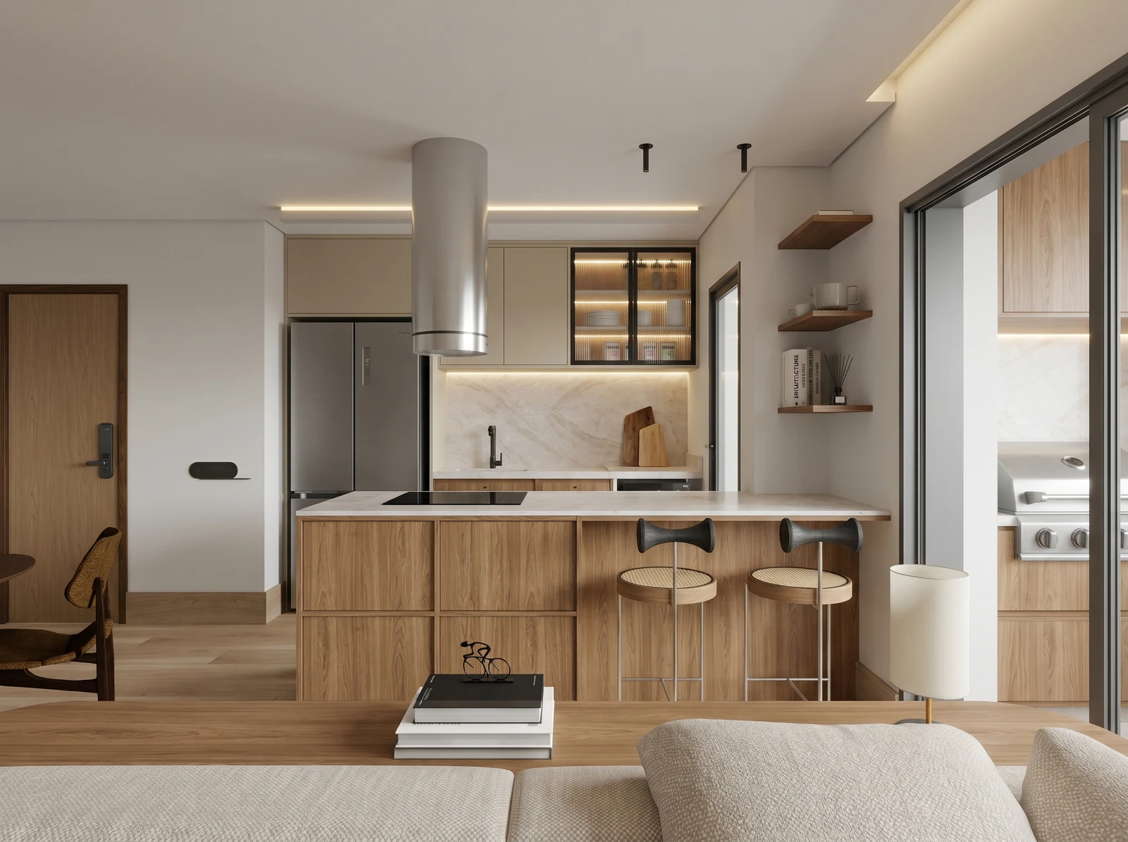 Visualização arquitetônica de interiores — COZINHA 1
