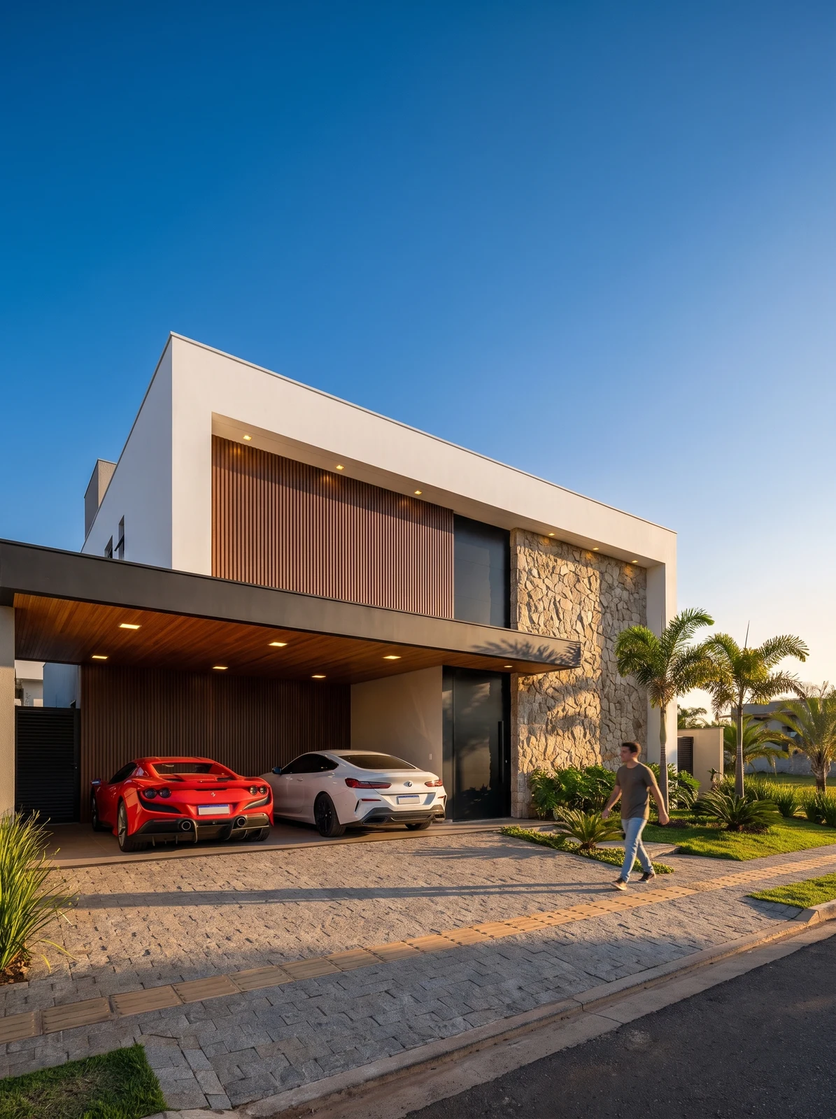 Visualização arquitetônica de exteriores — fachada port 1