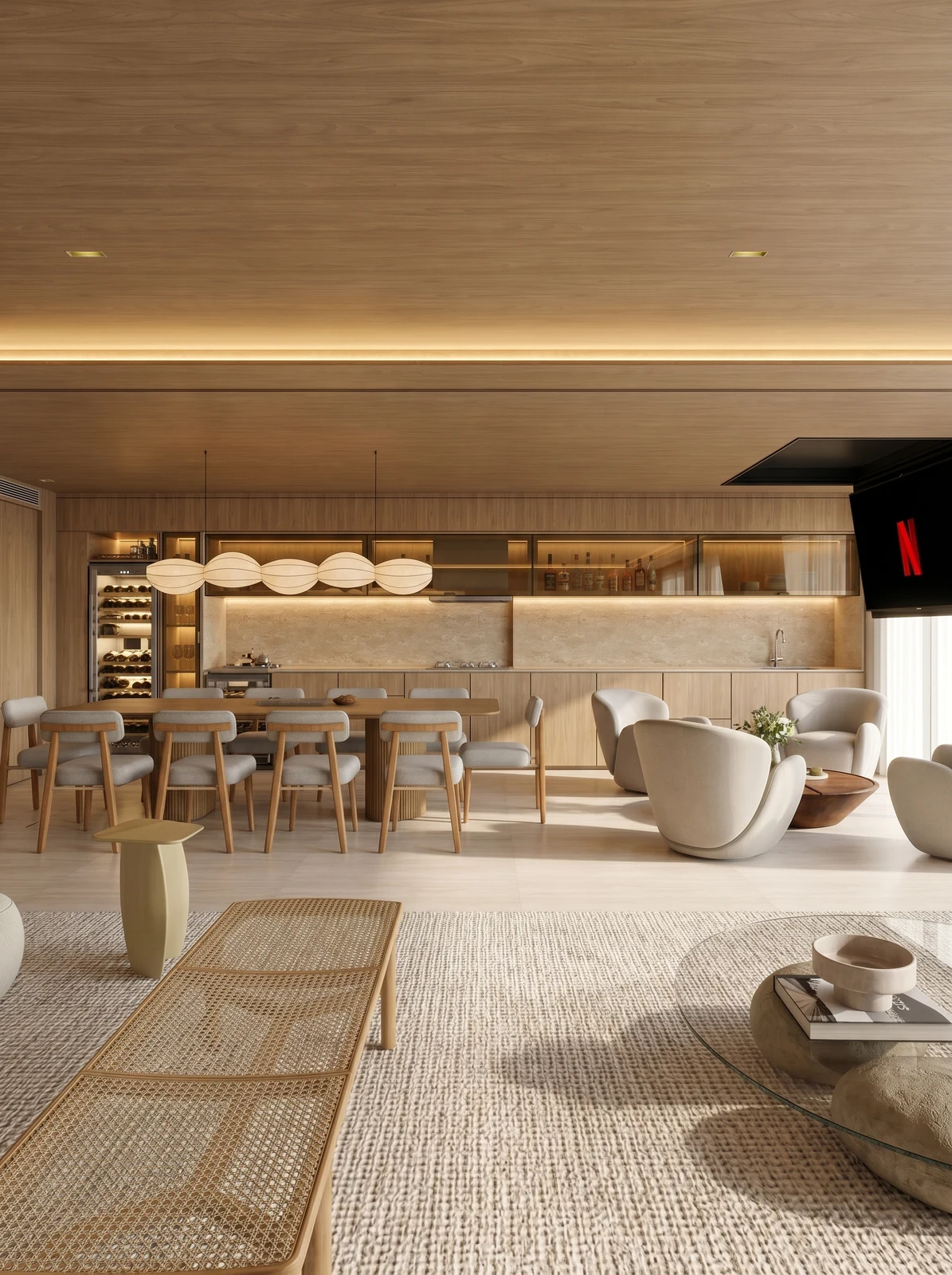 Visualização arquitetônica de interiores — LIVING 1