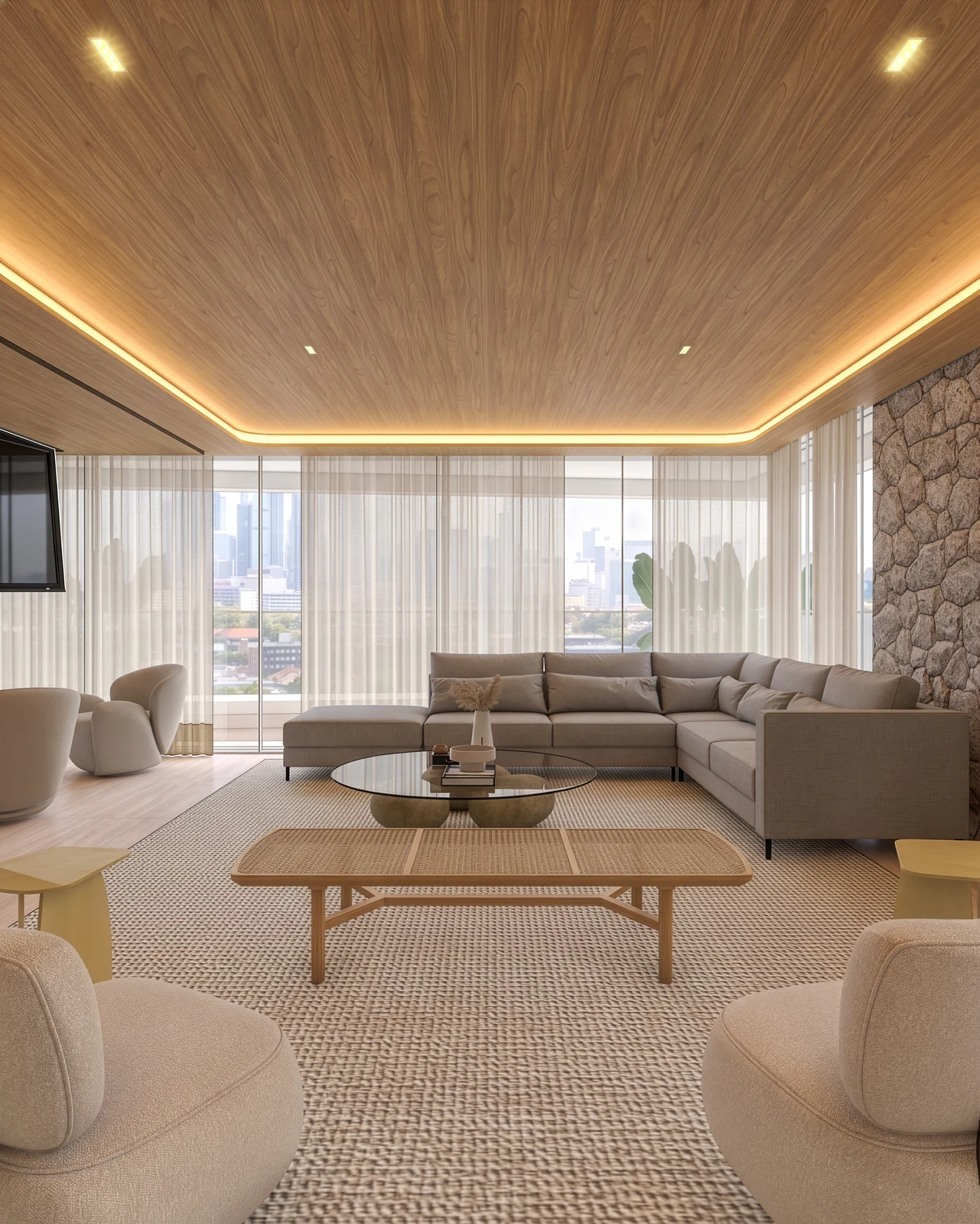 Visualização arquitetônica de interiores — LIVING 3