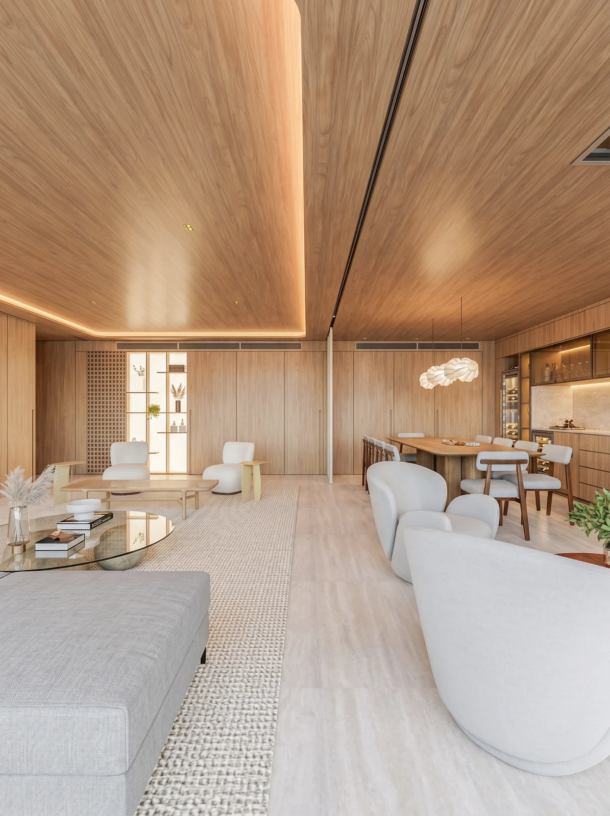 Visualização arquitetônica de interiores — LIVING 4