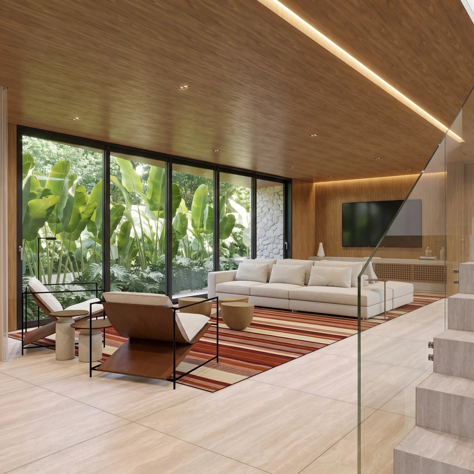 Visualização arquitetônica de interiores — LUCIANO LIVING 5