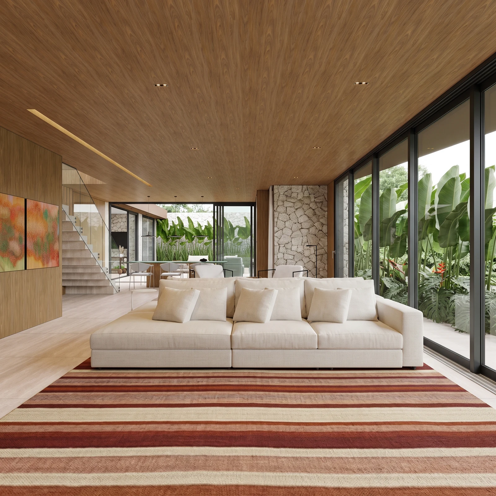 Visualização arquitetônica de interiores — LUCIANO LIVING 7